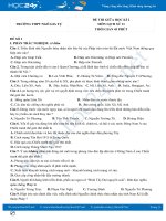 Bộ 5 đề thi giữa HK2 môn Lịch Sử 11 năm 2021 có đáp án Trường THPT Ngô Gia Tự