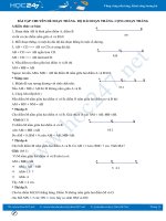 Bài tập chuyên đề Đoạn thẳng. Độ dài đoạn thẳng. Cộng đoạn thẳng Toán 6