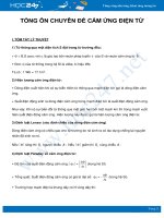 Tổng ôn chuyển đề Cảm ứng điên từ môn Vật Lý 11 năm 2021