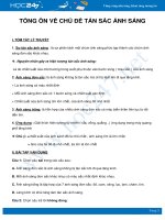 Tổng ôn về chủ đề Tán sắc ánh sáng môn Vật Lý 12 năm 2021