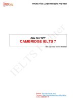 CAMBRIDGE IELTS 7 IELTS fighter + bản chuẩn 