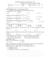 phoøng giaùo duïc ñöùc linh ñeà kieåm tra hoïc kyø ii naêm hoïc 2005 – 2006 ñeà kieåm tra hoïc kyø ii naêm hoïc 2005 – 2006 moân thi toaùn lôùp 8 thôøi gian laøm baøi 90 phuùt i traéc nghieäm 4 ñ