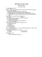 ®ò kh¶o s¸t häc sinh ®ò kh¶o s¸t häc sinh m«n ng÷ v¨n 8 thêi gian 60 phót a tr¾c nghiöm 3 ®ióm c©u 1 ý nµo nãi lªn môc ®ých lín nhêt cña t¸c gi¶ khi viõt v¨n b¶n th«ng tin vò ngµy tr¸i ®êt n¨m 2000