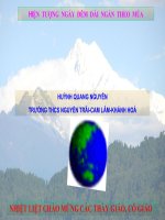 slide 1 huỳnh quang nguyên trường thcs nguyễn trãi cam lâm khánh hoà nhiệt liệt chào mừng các thầy giáo cô giáo hiện tượng ngày đêm dài ngắn theo mùa bµi 9 hiön t­îng ngµy ®ªm dµi ng¾n theo mï