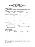 DE THI HOC KI I KHOI 3 NAM 20092010