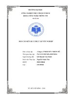 Báo cáo kết quả thực tập tốt nghiệp  