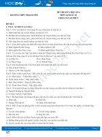 Bộ 5 đề thi giữa HK2 môn Lịch Sử 10 năm 2021 có đáp án Trường THPT Thạch Yên