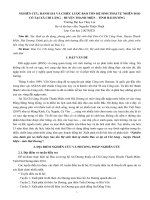 Tiểu luận: Nghiên cứu, đánh giá và chiếc lược bảo tồn hệ sinh thái tự nhiên đảo Cò tại xã Chi Lăng – huyện Thanh Miện – tỉnh Hải Dương