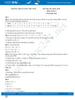 Bộ 5 đề thi giữa HK2 môn Toán 7 năm 2021 Trường THCS Lương Thế Vinh