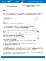 Bộ 5 đề thi chọn HSG môn Hóa học 10 có đáp án năm 2021 Trường THPT Hòa Ninh