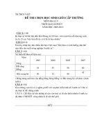 tr thcs yjut ñeà thi choïn hoïc sinh gioûi caáp tröôøng moân ñòa lí 9 thôøi gian 60 phuùt naêm hoïc 2009 2010 caâu 1 4ñ ñi thöïc teá töø haø noäi ñeán haûi phoøng laø 105 km treân moät baûn ñoà