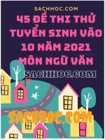 45 đề thi thử tuyển sinh vào lớp 10 năm 2021 môn Ngữ văn