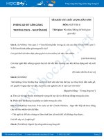 Đề kiểm tra KSCL đầu năm Ngữ văn lớp 8 trường THCS Nguyễn Huệ