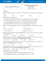 Bộ 5 đề thi giữa HKII năm 2021 môn Toán 11 - Trường THPT Phan Bội Châu