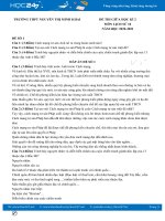 Bộ 5 đề thi giữa HK2 môn Lịch Sử 10 có đáp án năm 2021 Trường THPT Nguyễn Thị Minh Khai