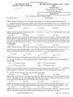 BỘ ĐỀ LUYỆN THI ĐH MÔN LÝ