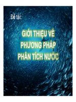 Báo cáo đề tài: Giới thiệu về phương pháp phân tích nước
