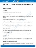 Ôn tập về Từ thông và Cảm ứng điện từ môn Vật Lý 11 năm 2021