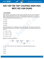 Bài tập ôn tập Chương 1 - Điện học mức độ vận dụng có đáp án môn Vật Lý 9 năm 2020