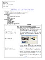 bài 13 baøi th 11 tạo ảnh động đơn giản a mục tiêu giúp hs laøm quen vôùi phaàn meàm taïo aûnh ñoäng beneton movie gif bieát taïo aûnh ñoäng ñôn giaûn baèng beneton movie gif b chuẩn bị 1 gv giaùo aùn