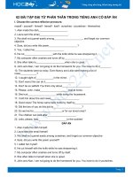 62 bài tập động từ phản thân có đáp án Tiếng Anh 10