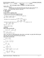 ngaøy soaïn 2009 oân taäp toaùn 9 – ñaïi soá naêm hoïc 2008 2009 ngaøy soaïn 2009 ngaøy daïy 2009 tieát 1 rót gän bióu thøc cã chøa c¨n thøc bëc hai i môc tiªu kiõn thøc kü n¨ng hs ®­îc cñ