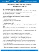 Đề cương ôn tập môn Tâm lý học đại cương - ĐH Hàng Hải