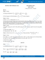 Bộ 5 đề thi chọn HSG môn Toán lớp 7 Trường THCS Thượng Lâm