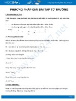 Phương pháp giải bài tập Từ trường môn Vật Lý 11 năm 2021