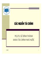 Đề tài " Nguồn tài chính "