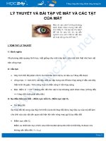 Lý thuyết và bài tập về Mắt - Các tật của mắt môn Vật Lý 11 năm 2021