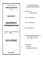 Tóm tắt Luận án Tiến sỹ Kinh tế: Chính sách khuyến khích đầu tư phát triển công nghiệp của tỉnh Thái Bình