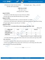 Đề kiểm tra 1 tiết HK1 môn Địa Lý 11 - Trường THPT Bạch Đằng