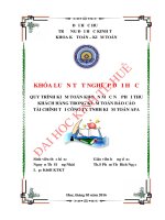 Khóa luận tốt nghiệp quy trình kiểm toán khoản mục nợ phải thu khách hàng trong kiểm toán báo cáo tài chính tại công ty TNHH kiểm toán AFA 