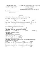 Đề thi giữa học kì 2 môn Toán lớp 5 năm 2019-2020 - Trường Tiểu học Nguyễn Thượng Hiền