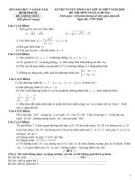 Đề thi vào lớp 10 môn Toán năm 2020-2021 có đáp án - Sở GD&ĐT Bình Phước