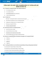 Tổng hợp câu hỏi trắc nghiệm môn Tư tưởng Hồ Chí Minh có đáp án