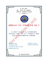 Khóa luận tốt nghiệp kế toán vốn bằng tiền lập và phân tích báo cáo lưu chuyển tiền tệ 