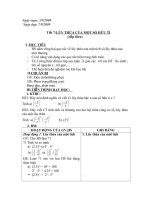 ngày soạn 392009 năm học 2009 2010 ngày soạn 392009 ngày dạy 792009 tiết 7 lũy thừa của một số hữu tỉ tiếp theo i mục tiêu hs nắm vững hai quy tắc về lũy thừa của một tích và lũy thừa của một