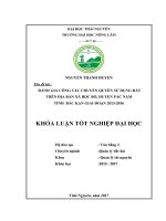 Đánh giá công tác chuyển quyền sử dụng đất trên địa bàn xã bộc bố huyện pác nặm tỉnh bắc kạn giai đoạn 2013 2016 