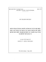 Phân tích sử dụng thuốc, đánh giá tuân thủ điều trị và kỹ thuật sử dụng các dạng thuốc hít trên bệnh nhân điều trị bệnh phổi tắc nghẽn mạn tính tại bệnh viện quận 11 