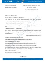 Đề thi HK 1 môn Ngữ văn lớp 8 năm 2017 Trường THCS Nhuế Dương