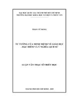 Tư tưởng của minh mệnh về giáo dục   đặc điểm và ý nghĩa lịch sử     