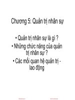 Bài giảng Nguyên lý quản trị kinh doanh: Chương 5 (phần 1) - Nguyễn Hải Sản