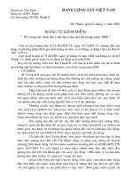 Ban kiem diem cua chi bo My Thanh