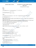 Bộ 4 đề thi thử vào lớp 10 THPT môn Toán Trường Tứ Liên