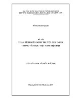 Phân tích diễn ngôn truyện cực ngắn trong văn học việt nam hiện đại     