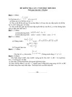 de thi thu DH Chong 1