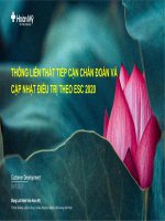 THÔNG LIÊN THẤT TIẾP CẬN CHẨN ĐOÁN VÀ CẬP NHẬT ĐIỀU TRỊ THEO ESC 2020