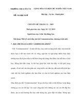 Một số cách tiếp cận bài communication, chương trình mới 